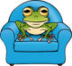 Frog Armchair Wall Decal