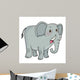 Cartoon Animal Icon Elephant Wall Mural