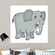 Cartoon Animal Icon Elephant Wall Mural