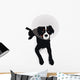 Dog Wearing Elizabethan Collar Wall Mural