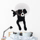 Dog Wearing Elizabethan Collar Wall Mural