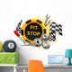 pit-stop Wall Decal