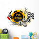 pit-stop Wall Decal