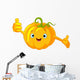 Pumpkin Character Giving Thumbs