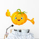 Pumpkin Character Giving Thumbs