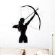 Outline Female Archer