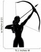 Outline Female Archer