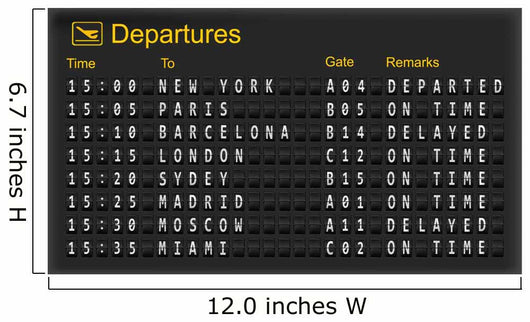 Departure Mechanical Board Vector