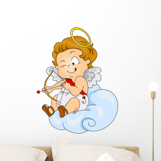 Baby Cupid Preparing to Wall Decal