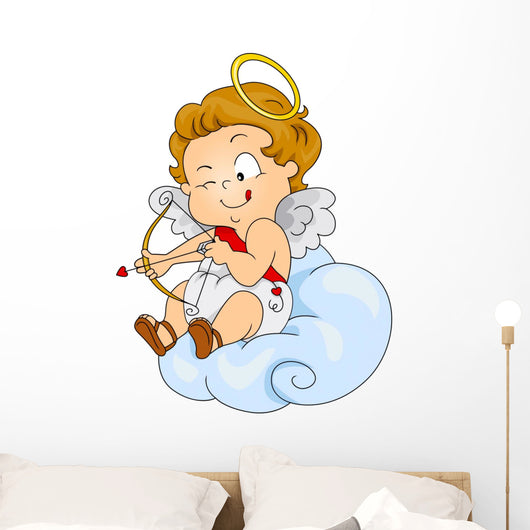 Baby Cupid Preparing to Wall Decal