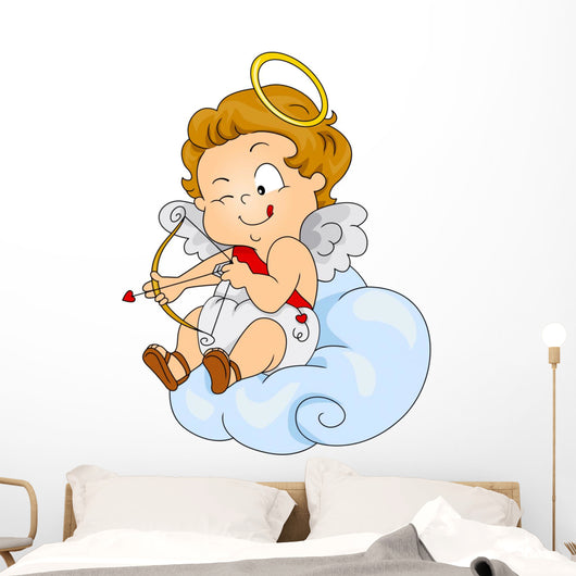 Baby Cupid Preparing to Wall Decal