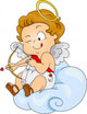 Baby Cupid Preparing to Wall Decal