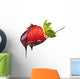 strawberry in chocolate Wall Decal