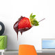 strawberry in chocolate Wall Decal