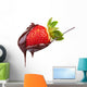 strawberry in chocolate Wall Decal