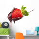 strawberry in chocolate Wall Decal
