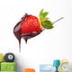 strawberry in chocolate Wall Decal