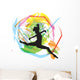 Dancing Illustration Wall Mural