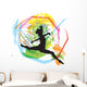 Dancing Illustration Wall Mural
