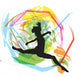 Dancing Illustration Wall Mural