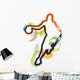 Basketball player illustration Wall Decal