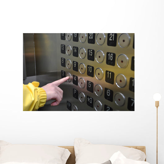 Elevator Interior Wall Mural
