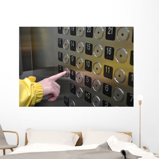Elevator Interior Wall Mural