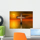 Old Rusted Cross Open Wall Decal