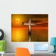 Old Rusted Cross Open Wall Decal