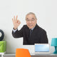 Old Japanese Male Businessman