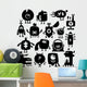 funny monsters Wall Decal