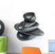 Big Black Spa Stones Isolated on White Wall Decal