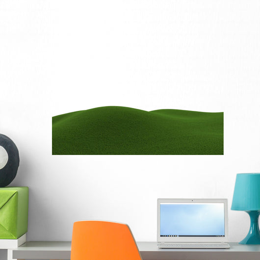 Green Grassy Hill Wall Decal