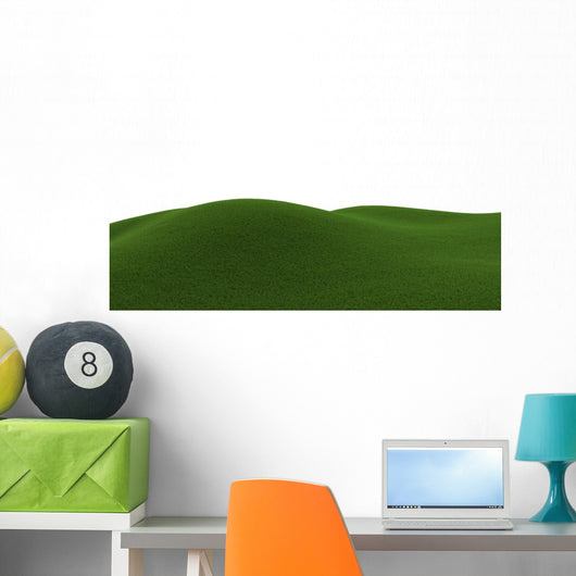 Green Grassy Hill Wall Decal