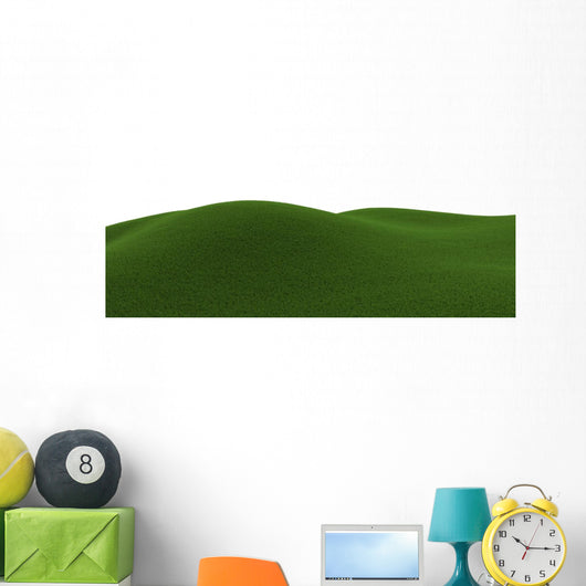 Green Grassy Hill Wall Decal