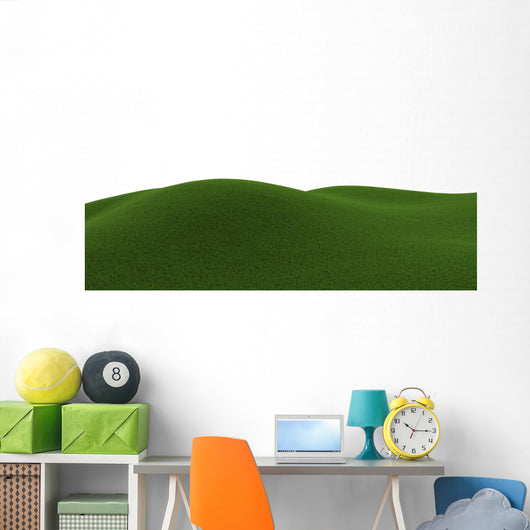 Green Grassy Hill Wall Decal