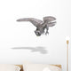 Flying Grey Owl Wall Decal