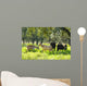 Goats in Green Field Wall Mural