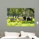 Goats in Green Field Wall Mural