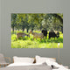 Goats in Green Field Wall Mural