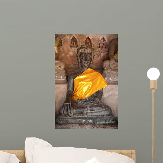 Ancient Buddha Wall Mural