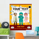Cartoon Doctor Card Wall Mural
