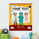Cartoon Doctor Card Wall Mural