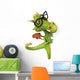 Dragon with Glasses Peeking Wall Decal