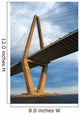 Cooper River Bridge in Charleston, South Carolina. Wall Mural