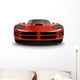 front view of a fast sports car Wall Decal
