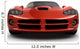 front view of a fast sports car Wall Decal