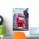 giant tin toy robot and city Wall Mural