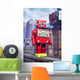 giant tin toy robot and city Wall Mural