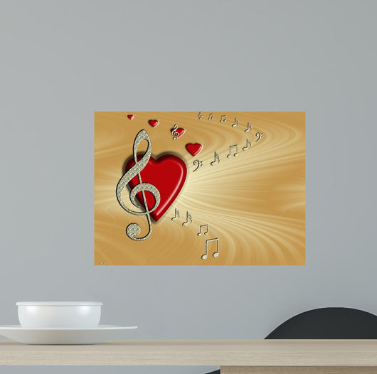 Love of Music Wall Mural